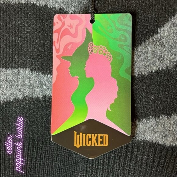 Wicked Glinda Ariana Grande Elphaba Embroidered Cardigan Sweater L NWT - Picture 7 of 11